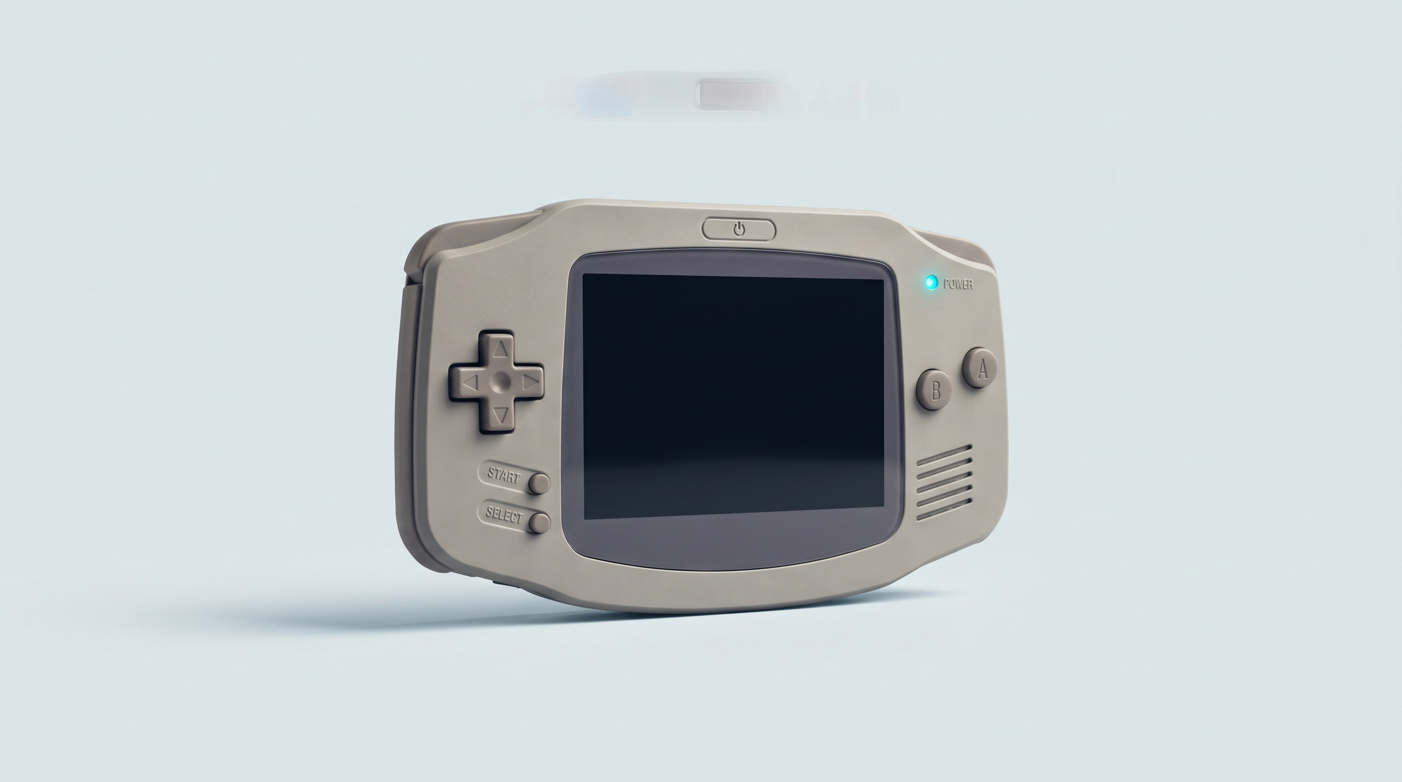 Console portable rétro Android à grand écran, dressée seule et vue de face