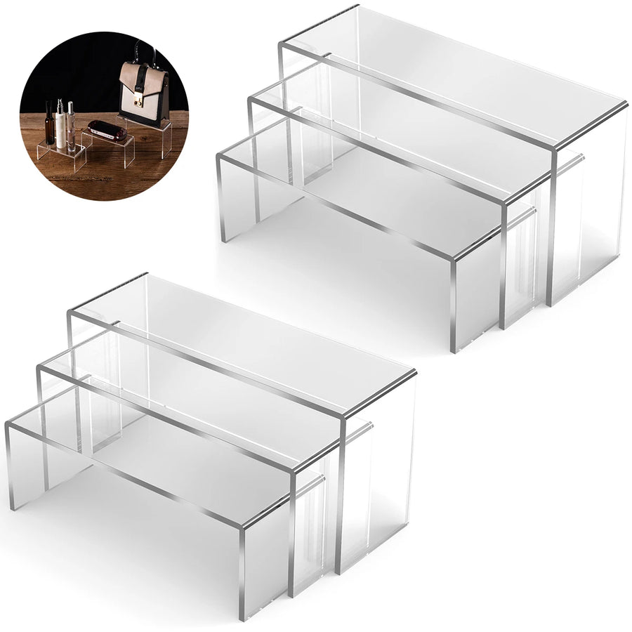 Présentoir acrylique transparent en forme de U pour figurines, cartouches et objets de collection — Lot de 6 (2)