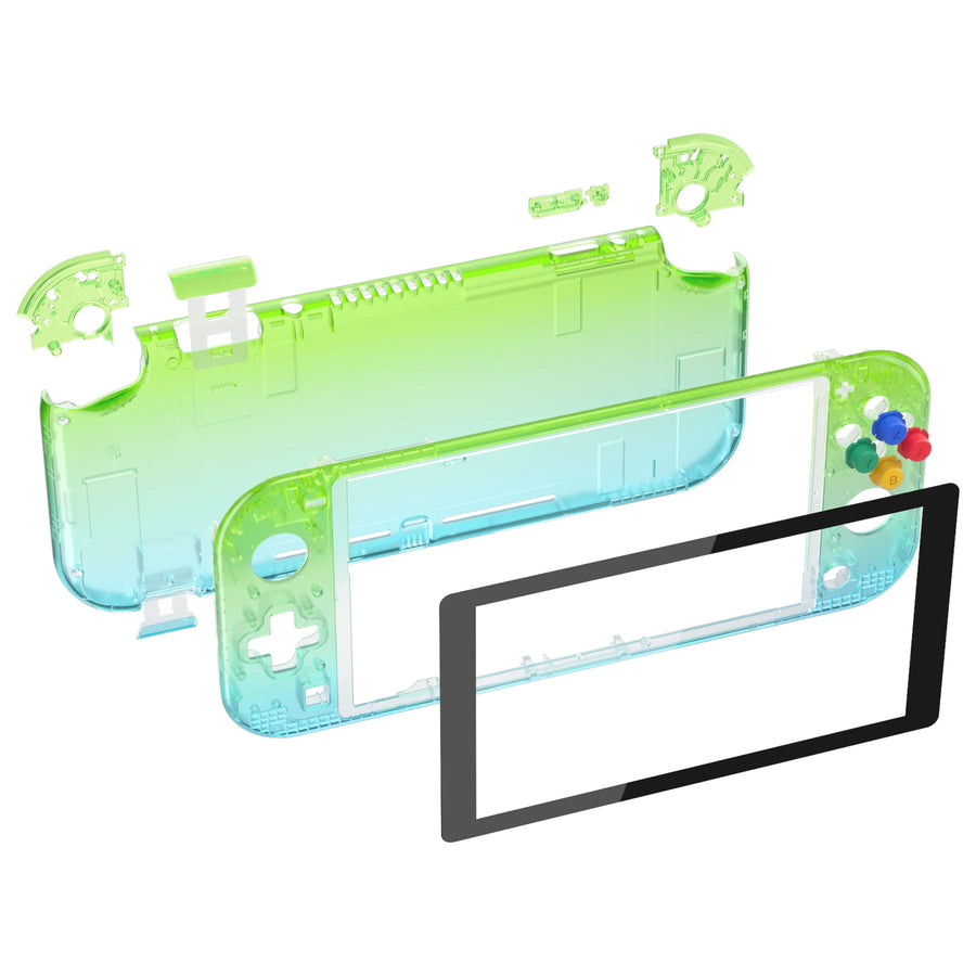 Coque eXtremeRate pour Switch Lite, coloris dégradé vert et bleu — visuel 47