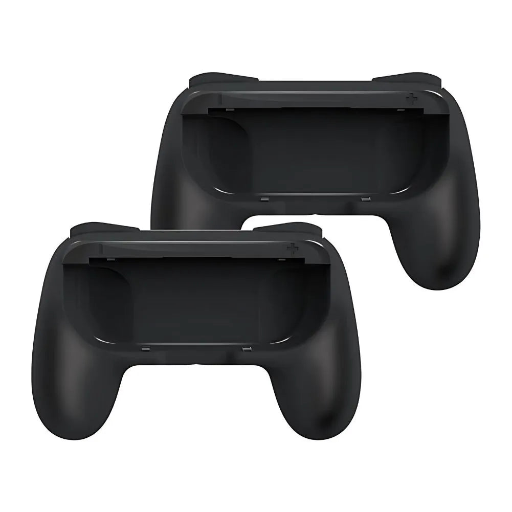 Adaptateur manette Switch rouge et bleu pour Nintendo Switch, design ergonomique et confort optimal.