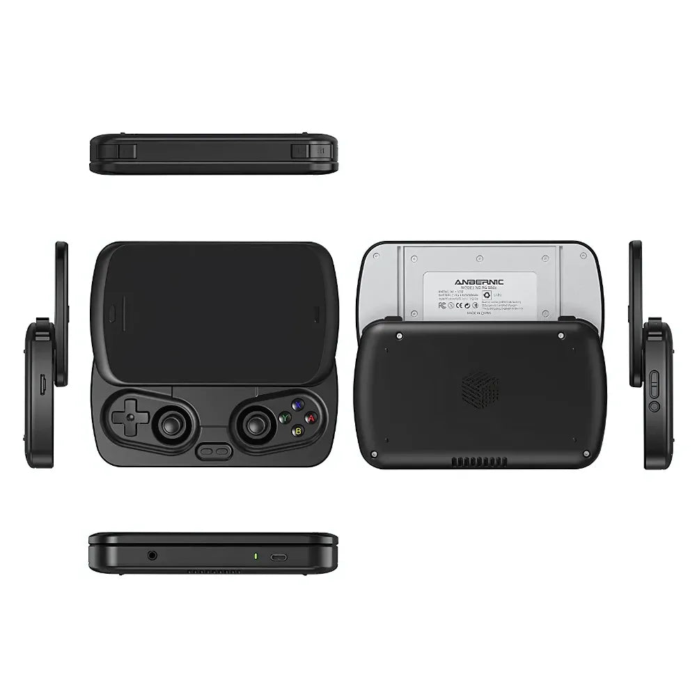 Anbernic RG Slide vue à 360 degrés, console de jeu portable avec contrôles ergonomiques et écran 4,7".