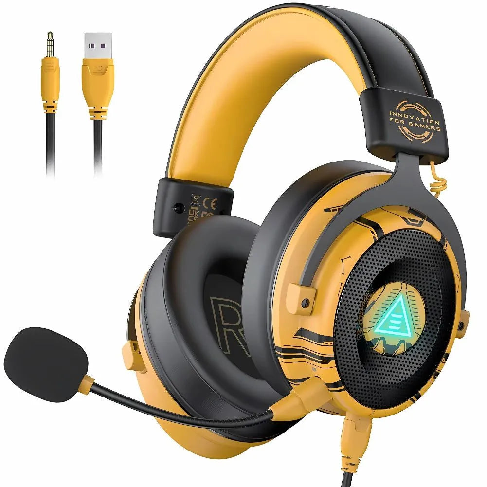 Casque Filaire Eksa de couleurs Jaune