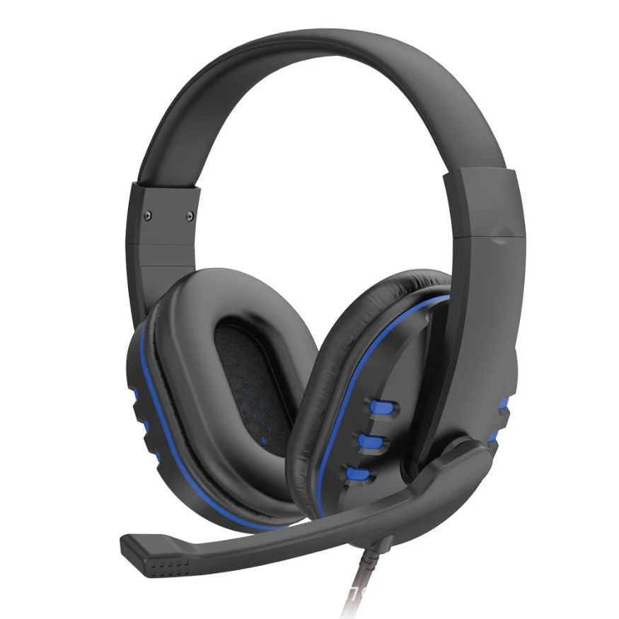Casque PS4 filaire de couleur bleu