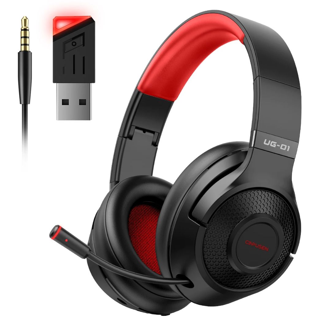 Casque PS5 de couleur rouge