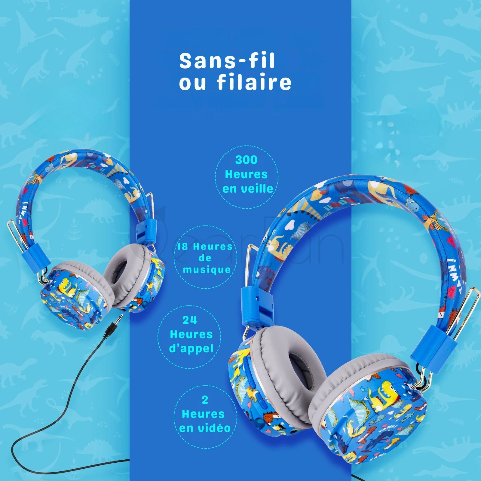 Casque audio sans-fil ou filaire pour le bien-être de tout le monde