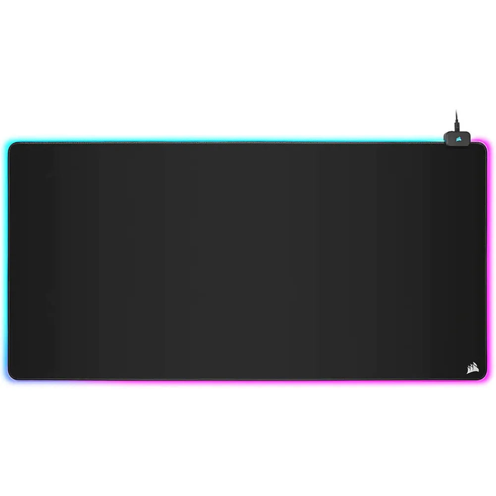 Corsair MM700 RGB Extended 3XL gaming mouse pad, with 360° RGB lighting and USB hub.