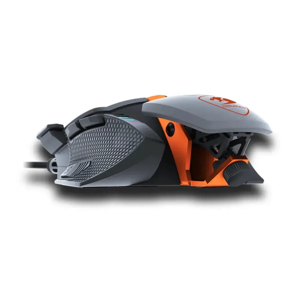 Souris gaming Cougar EVO vue de dessous avec base métallique