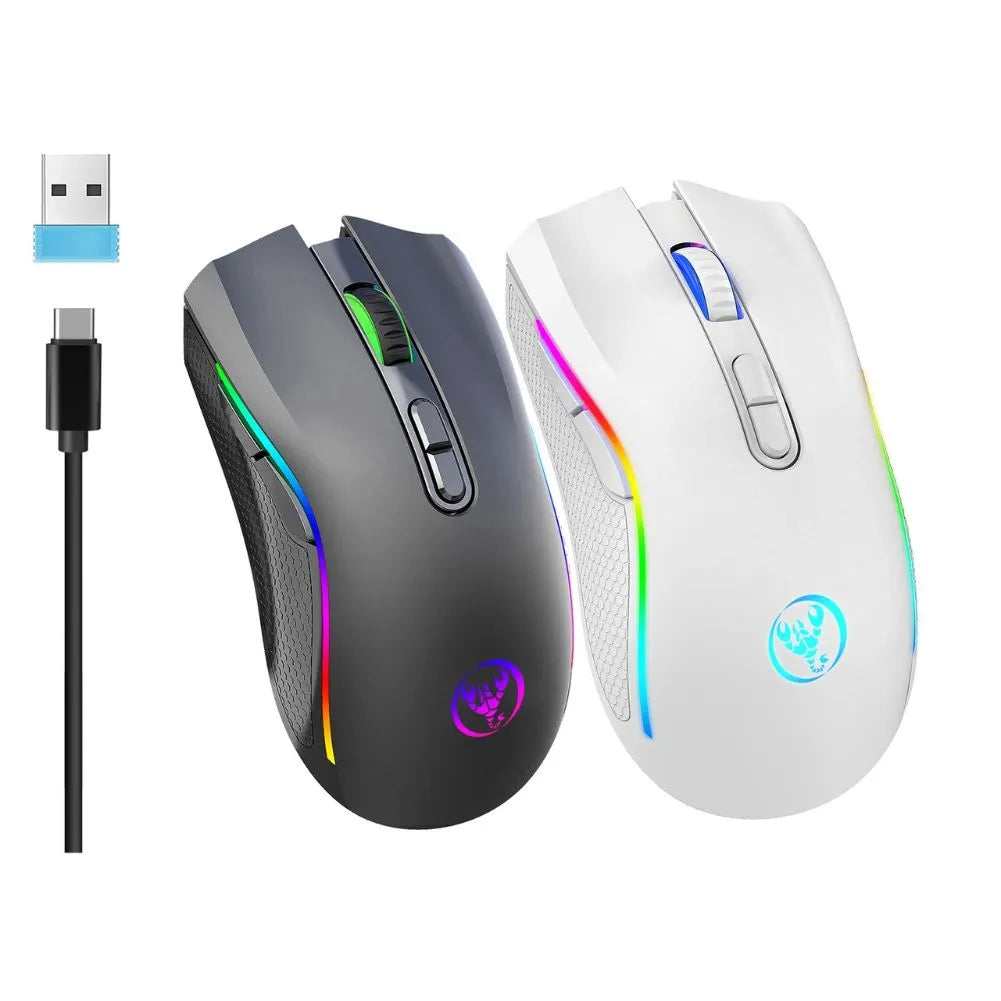 Deux souris RGB Noir et Blanc