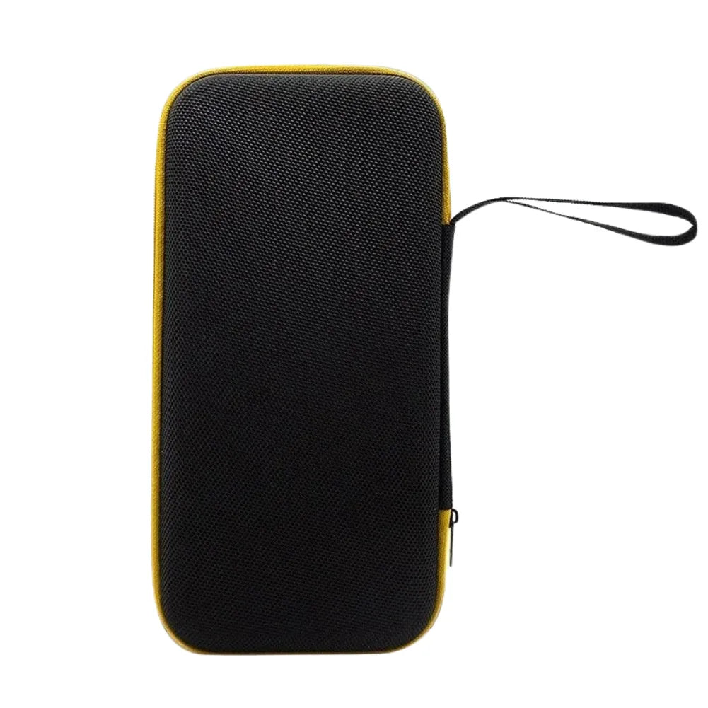 Étui de protection noir et jaune, design compact et durable, pratique pour transport d'accessoires Retroid Pocket 5.