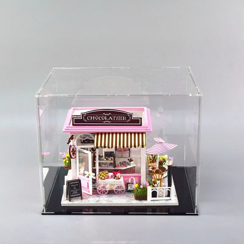 Vitrine en acrylique transparent à assembler pour figurines et objets de collection — visuel 15