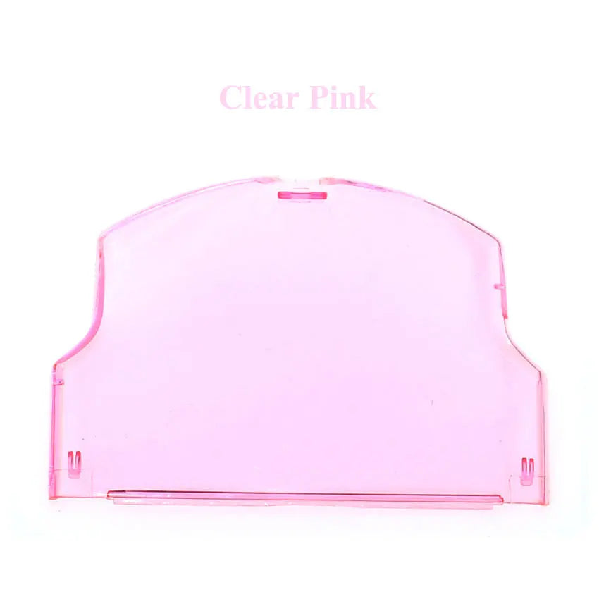 Cache de batterie de remplacement pour PSP 2000 et 3000, pièce plastique clipsable — Rose transparent