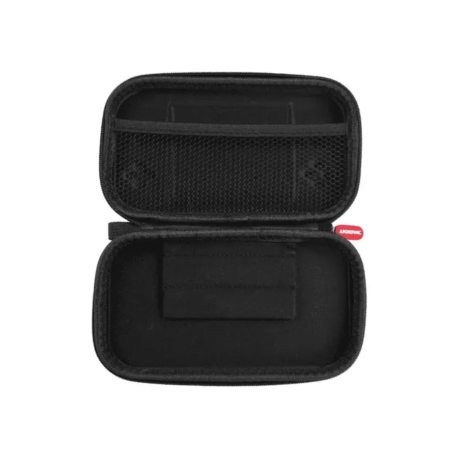 Housse Anbernic RG 477M - Protection gamer stylée, vue intérieure de la housse rigide noire.