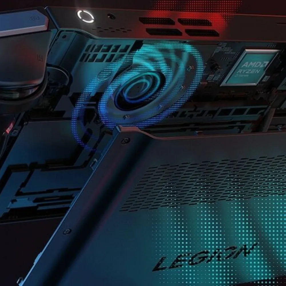 Batterie lithium 49.2 Wh de la console portable Lenovo en gros plan