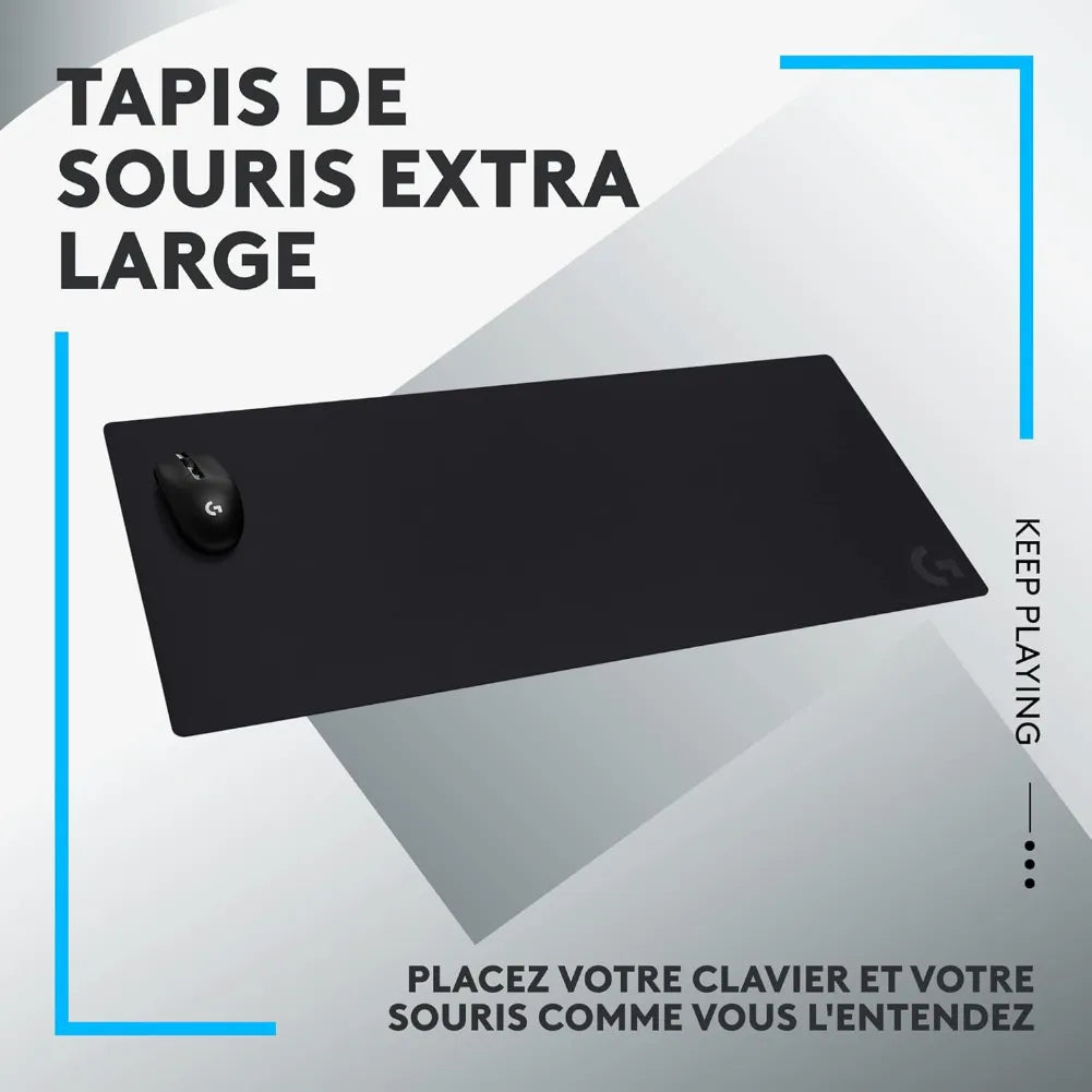 Tapis de souris extra large Logitech G G840 pour un contrôle optimal des mouvements de jeu.
