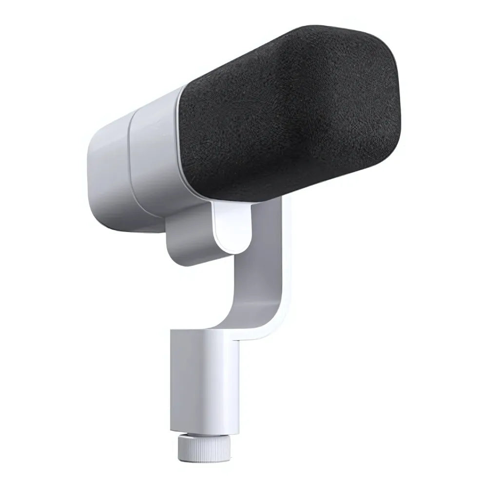 Vista frontale del microfono Logitech G Yeti Studio White.