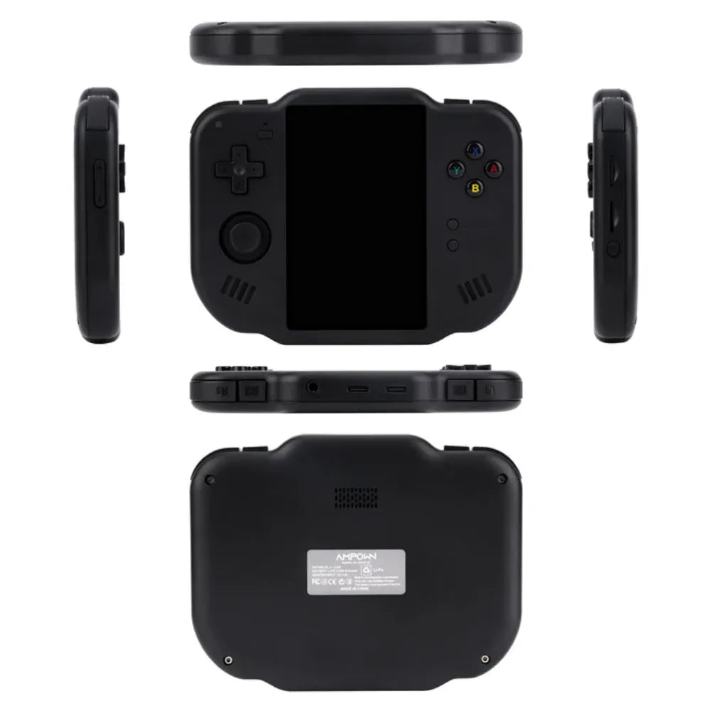 Magicx Zero 40 Console retrogaming android vue en détail avec écran noir et boutons de contrôle.