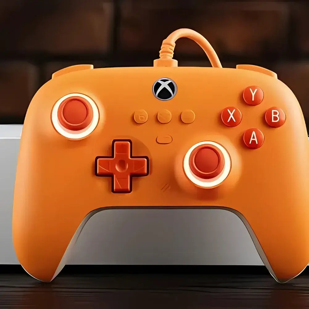 Manette 8BitDo Ultimate Xbox Hall posée sur un bureau de gaming