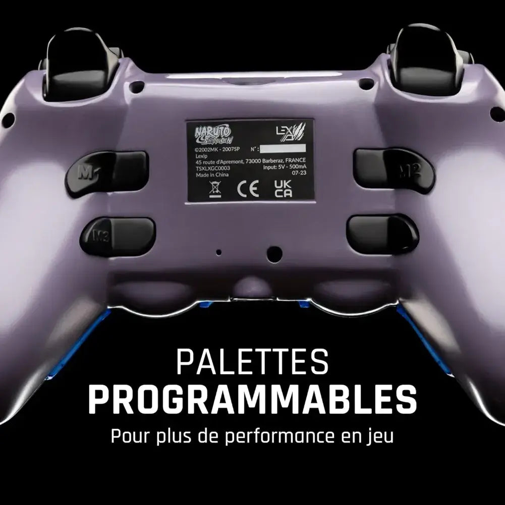 Palettes arrière mappables de la manette Naruto Kakashi