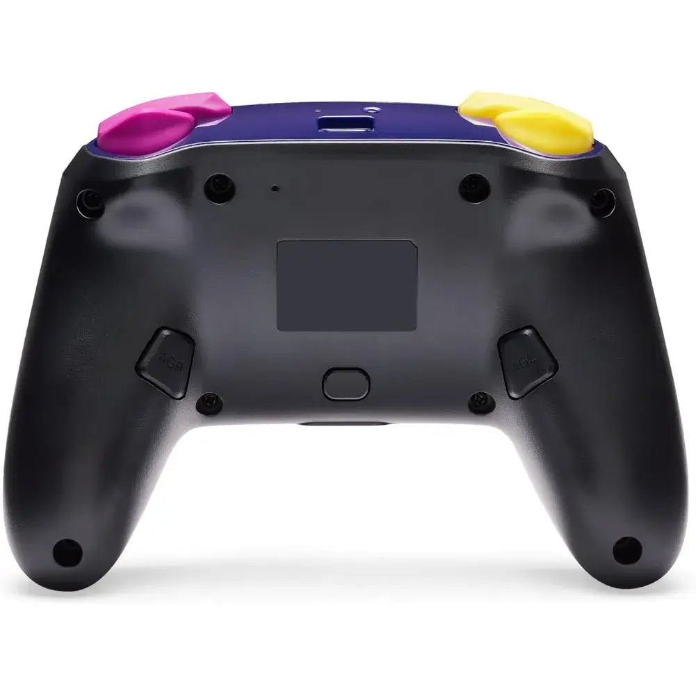 Manette sans fil Wario pour console switch et pc vu de dos