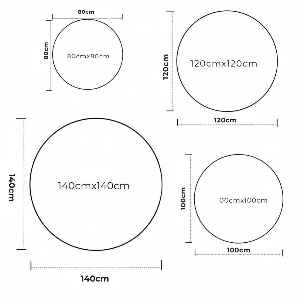 Différentes tailles de tapis de sol gamer
