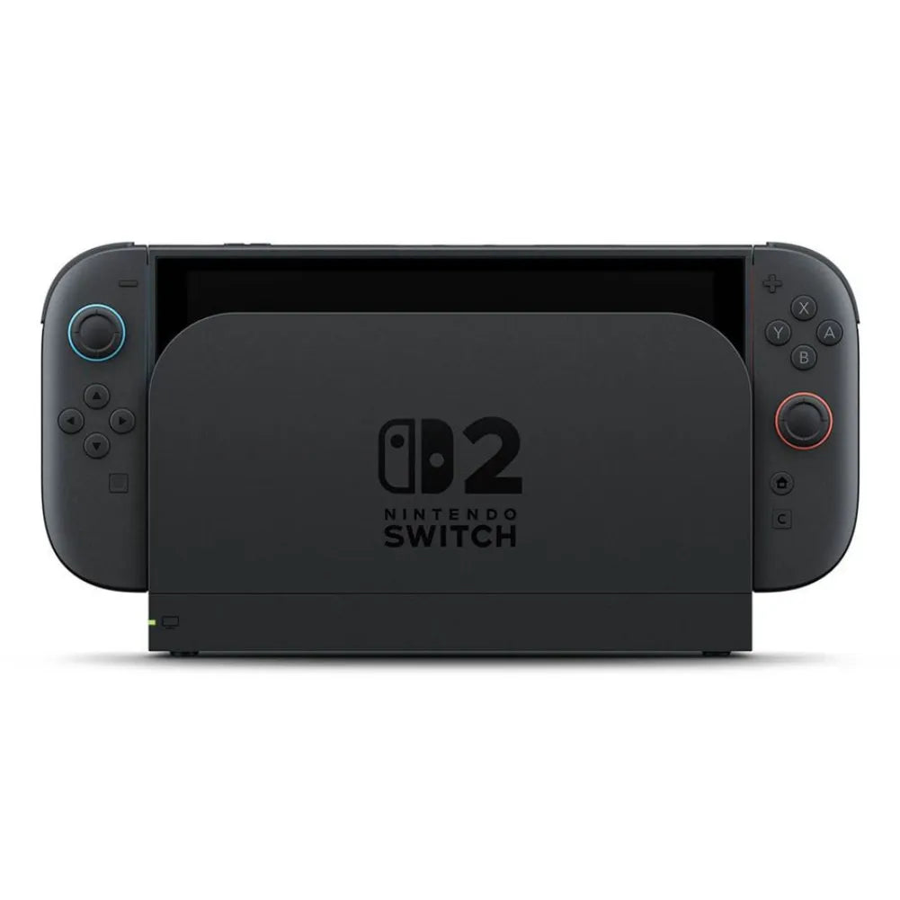 Nintendo Switch 2 – Console hybride 4K HDR, OLED 7,9″ vue de face avec Joy-Con.