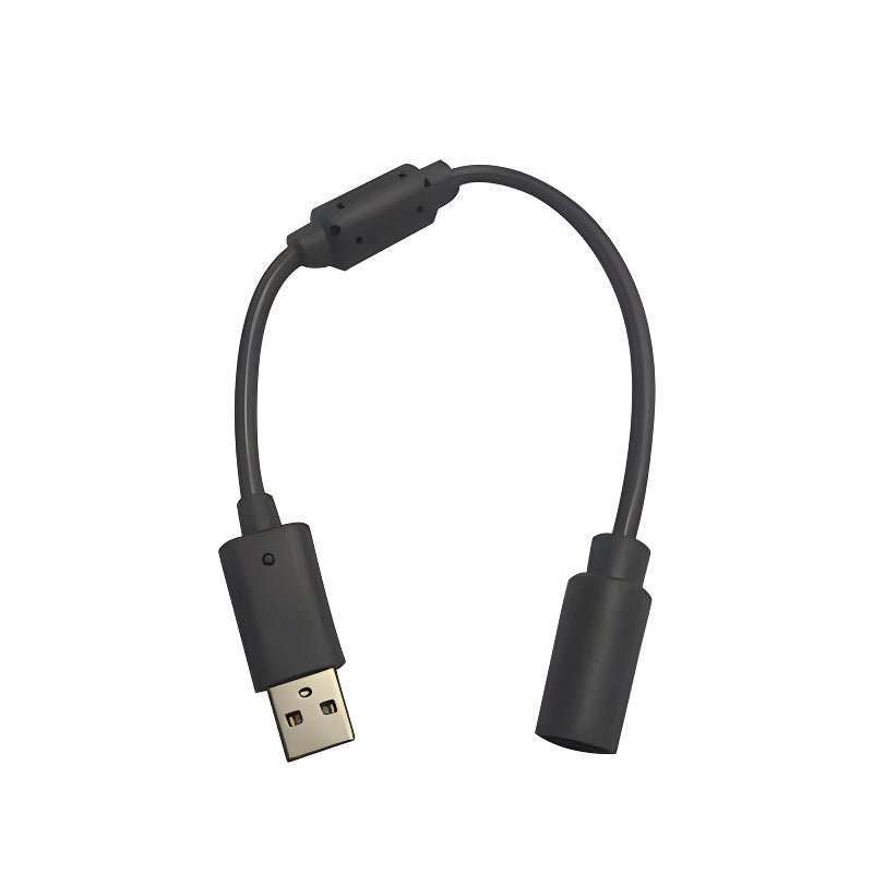 Câble adaptateur USB pour manette filaire Xbox 360, coloris noir