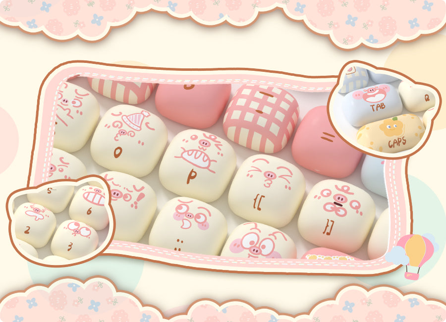 Set de keycaps PBT Akko, profils MOG/MOA/MAO, dye-sublimation 5 faces, tiges MX (visuel 23)