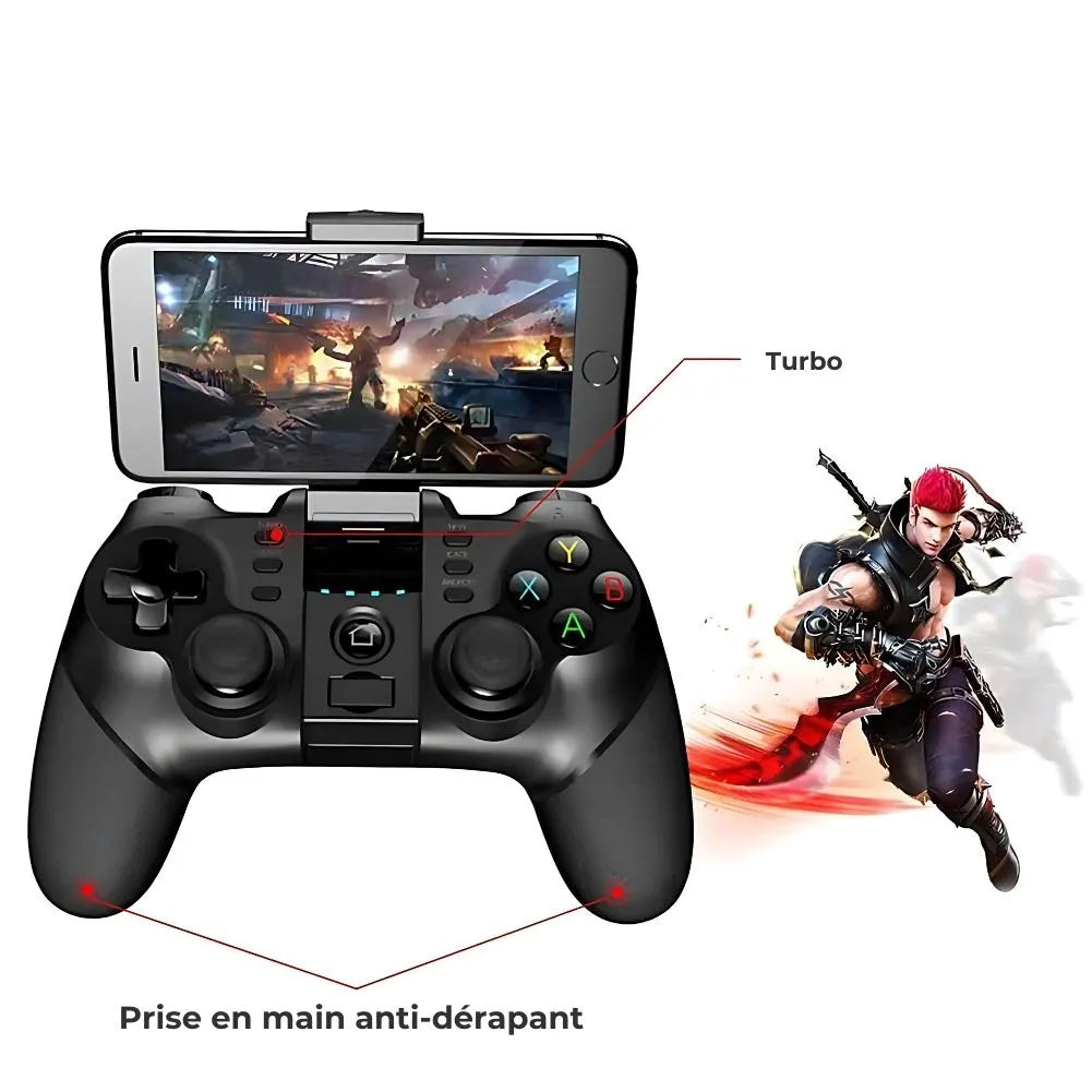 Manette Mobile montrant le telephone accroché