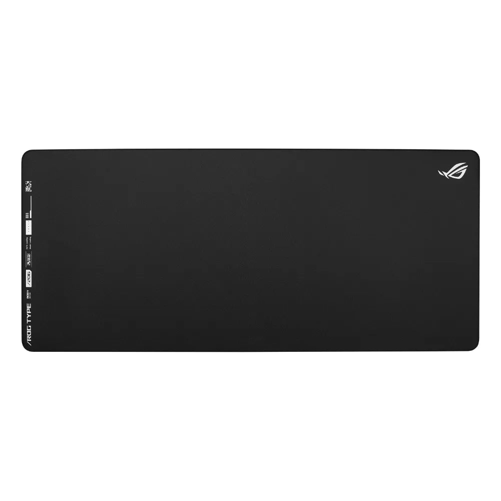 ROG Hone Ace XXL gaming mouse pad in sleek black with military-grade durability and ergonomic design.