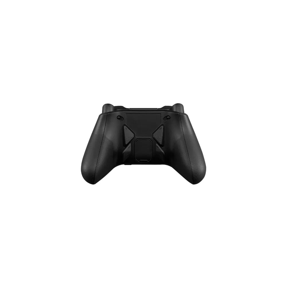 Manette ROG Raikiri Pro vue de dos, boutons arrière et design ergonomique pour gamers Xbox et PC.