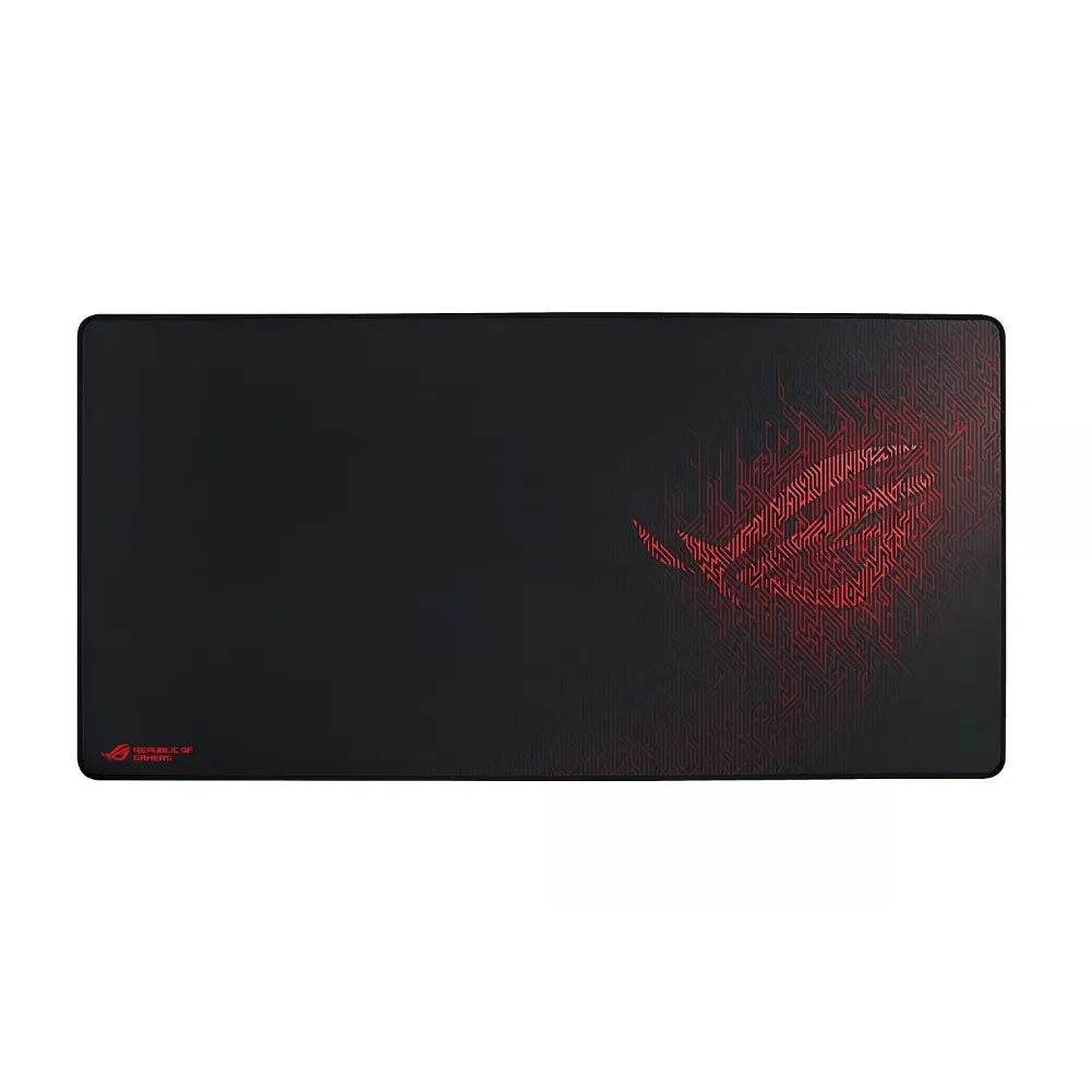 ROG Sheath XXL gaming mouse pad with anti-slip base and reinforced stitching for durability.