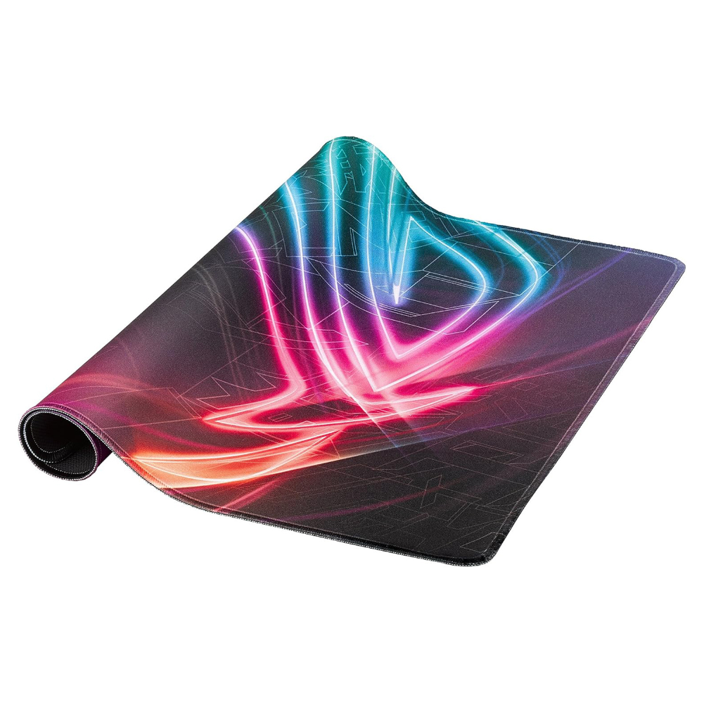 ROG Strix Edge tapis de souris gaming vertical avec design lumineux et surface texturée