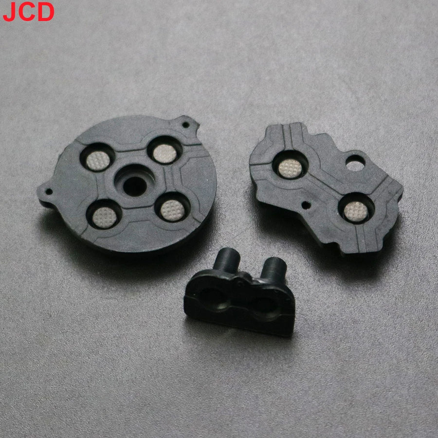 Caoutchoucs conducteurs pour Game Boy Advance : membranes A-B, croix directionnelle et Start/Select — Noir