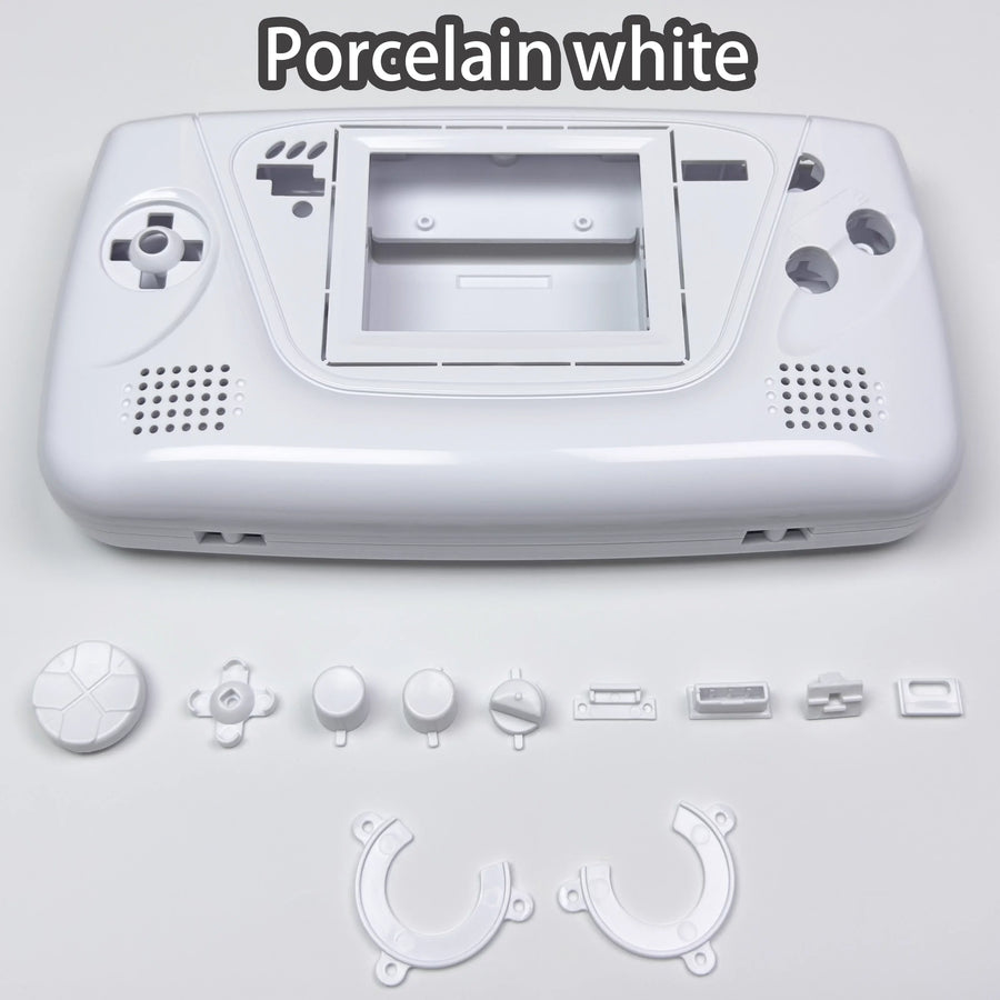 White premium Game Gear shell with buttons