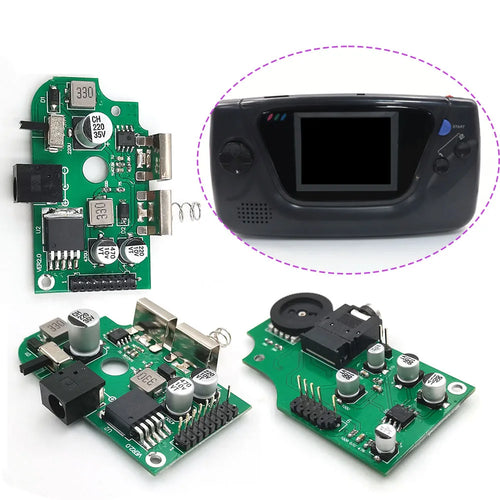 Pre-Soldered Power or Volume Board for Game Gear — New Components Already Fitted