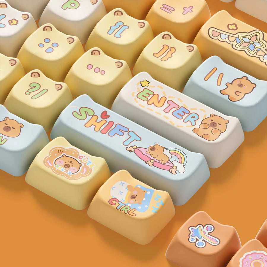 Set de keycaps PBT Akko, profils MOG/MOA/MAO, dye-sublimation 5 faces, tiges MX (visuel 27)