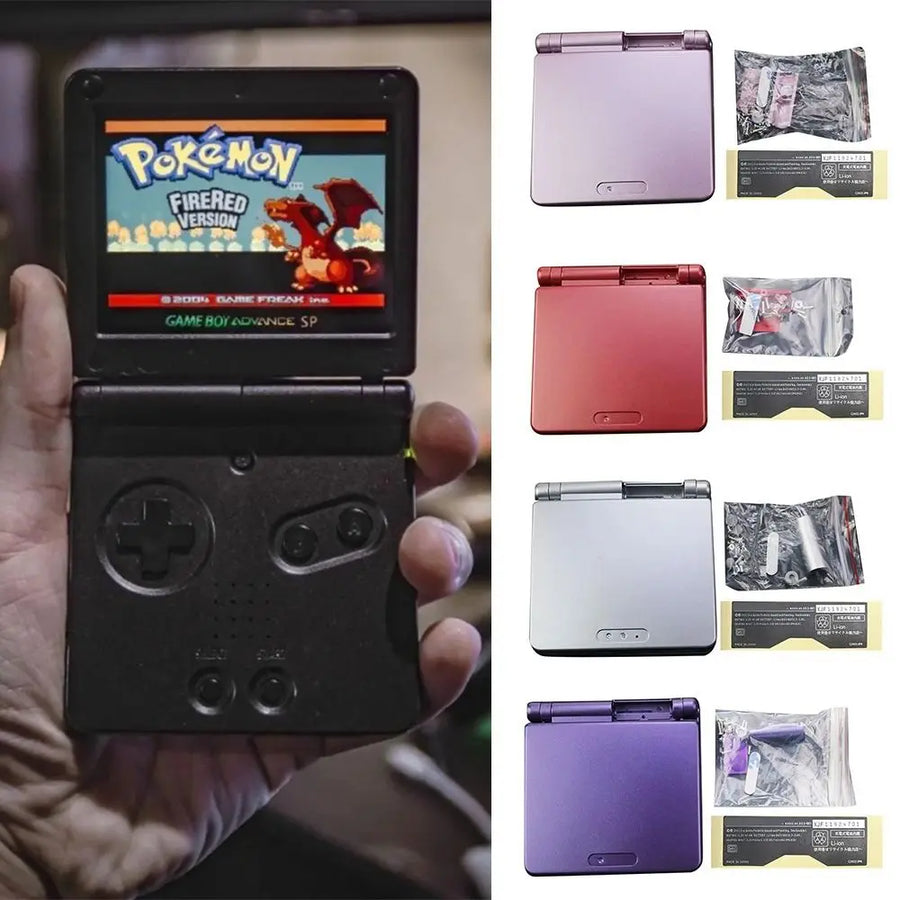 Kit de coque de remplacement complet pour Game Boy Advance SP, avec jeu de boutons et visserie — visuel 3