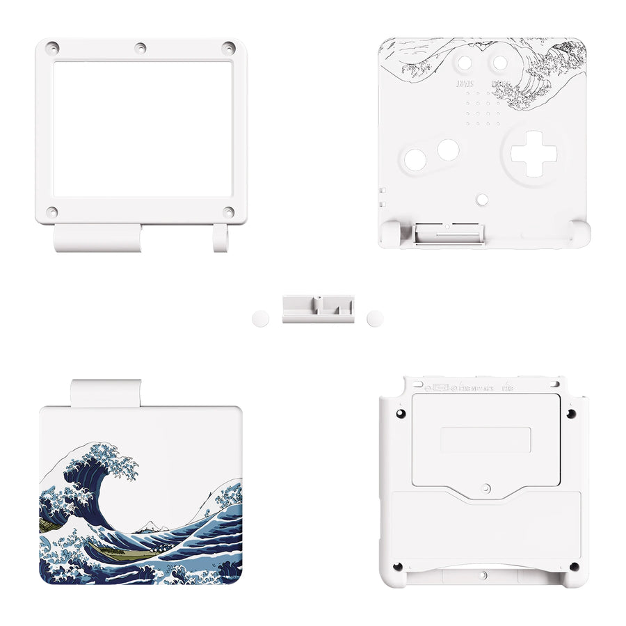 Coque de remplacement complète eXtremeRate pour Game Boy Advance SP, compatible écran IPS sans découpe — visuel 2