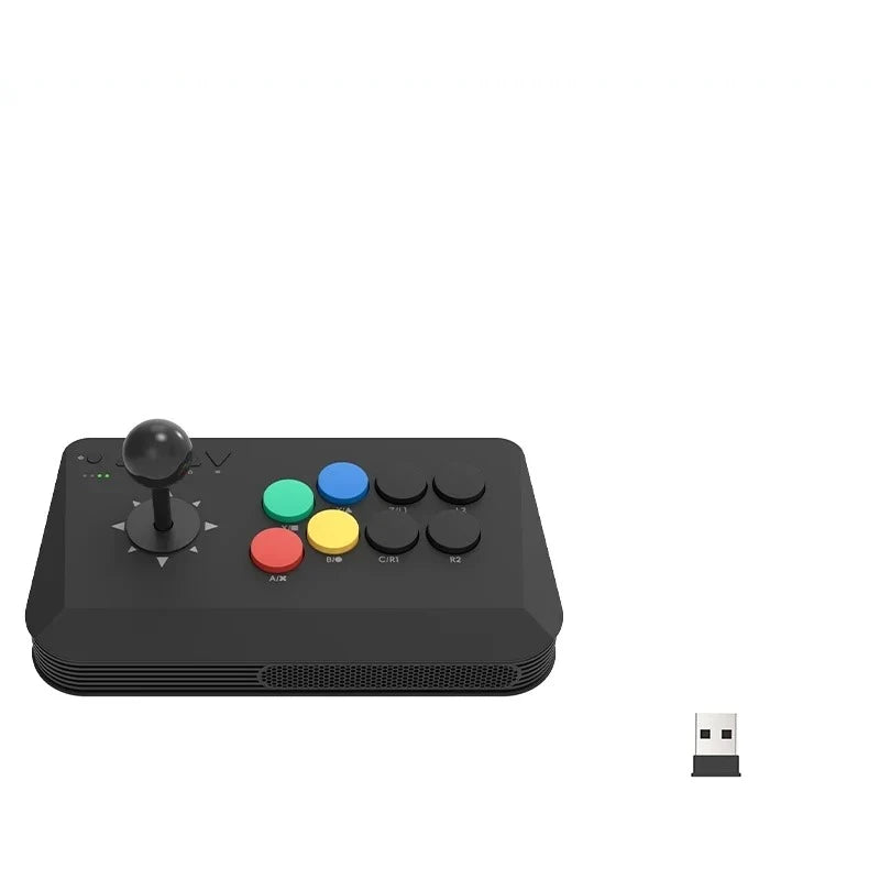 Stick arcade sans fil Data Frog Y3A Max noir et son récepteur 2,4 GHz
