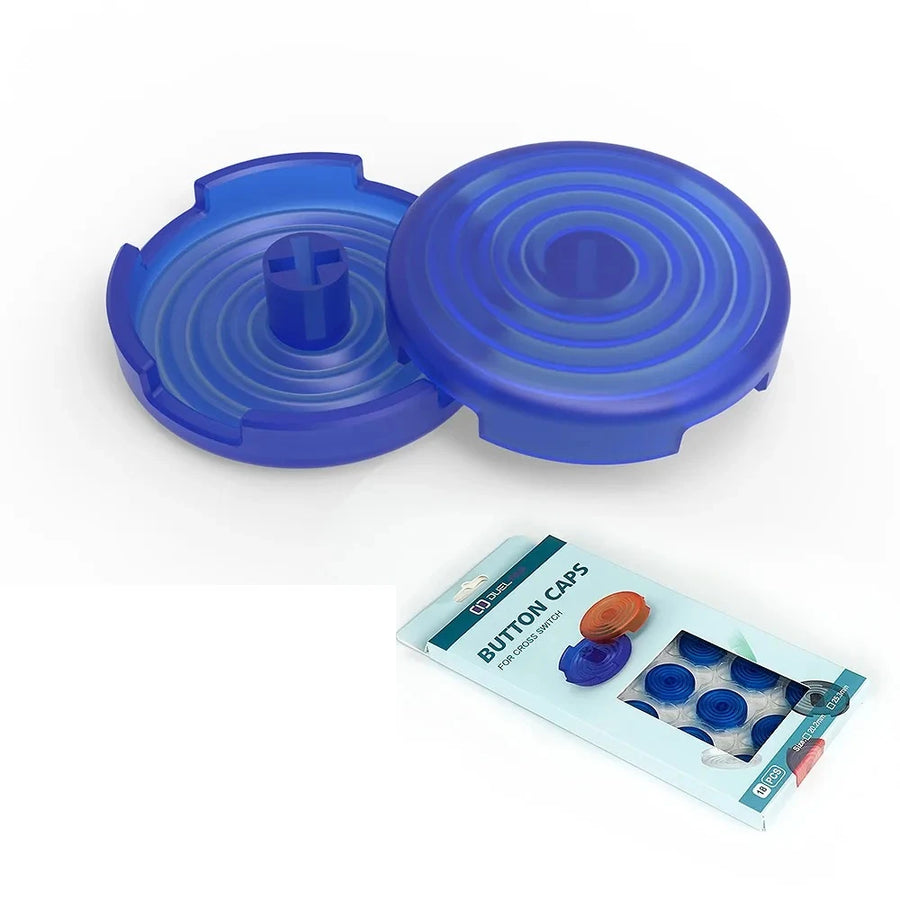 TicKnot hitbox button caps, translucent blue — image 8