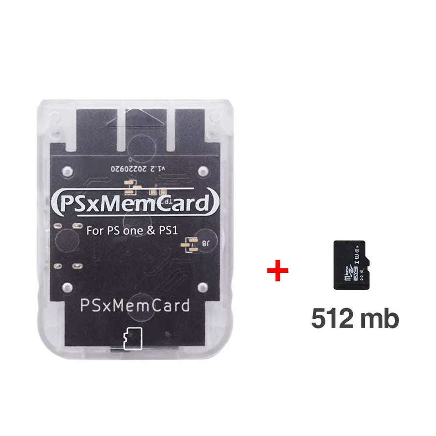 PSxMemCard PS1 memory card, translucent white colour — image 6