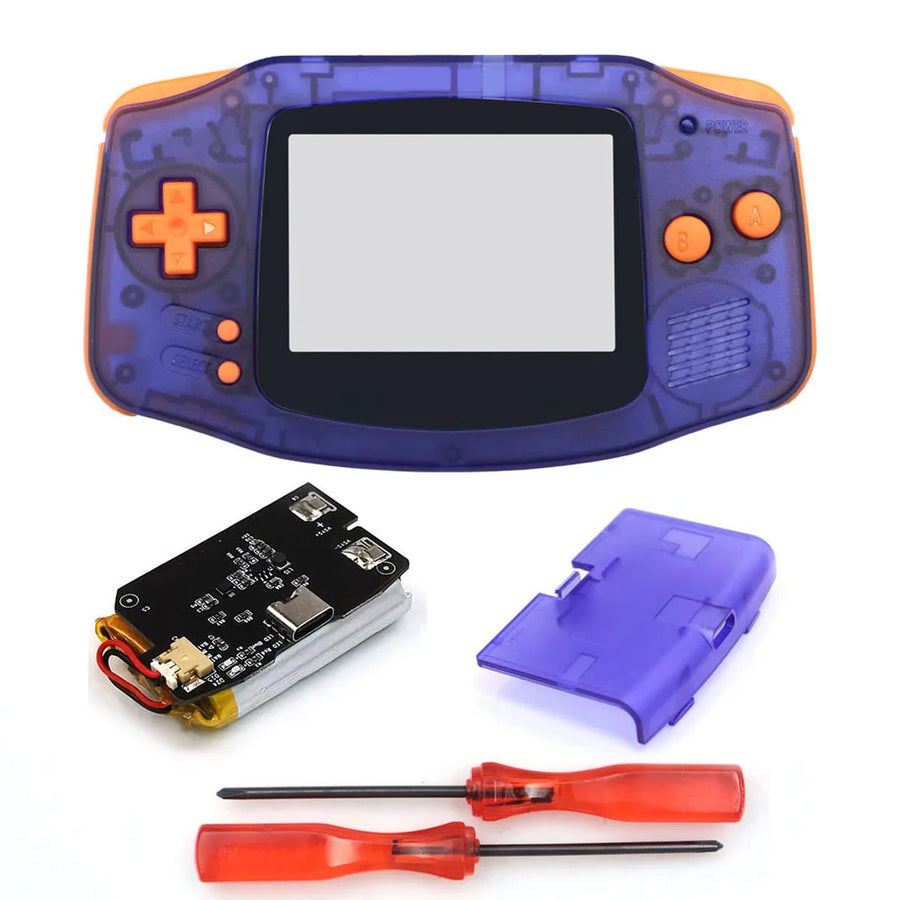 Coque GBA Hispeedido avec batterie rechargeable, coloris saphir et orange — visuel 9