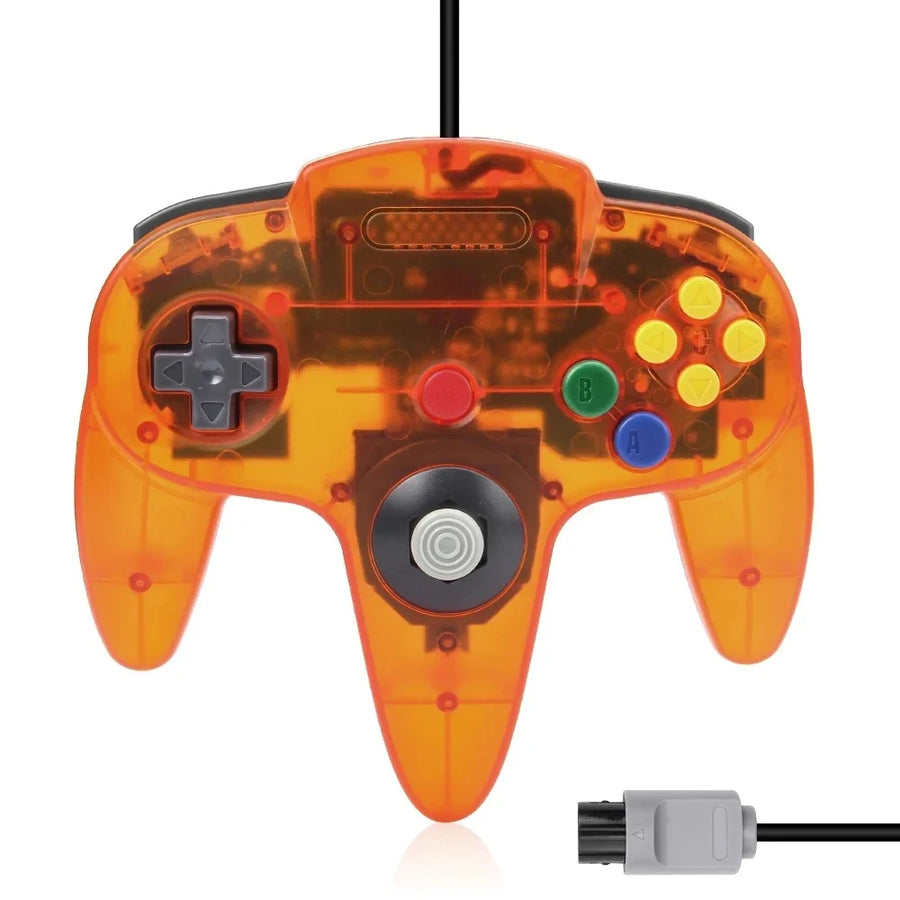 N64 wired controller, orange colour — image 6
