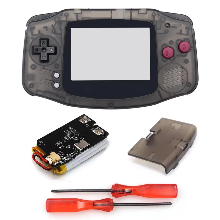 Coque GBA Hispeedido avec batterie rechargeable, coloris noir translucide classique — visuel 17