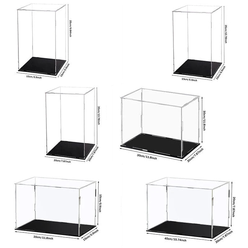 Vitrine en acrylique transparent à assembler pour figurines et objets de collection — visuel 4