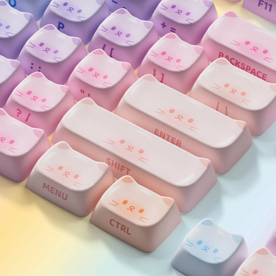 Set de keycaps PBT Akko, profils MOG/MOA/MAO, dye-sublimation 5 faces, tiges MX (visuel 31)