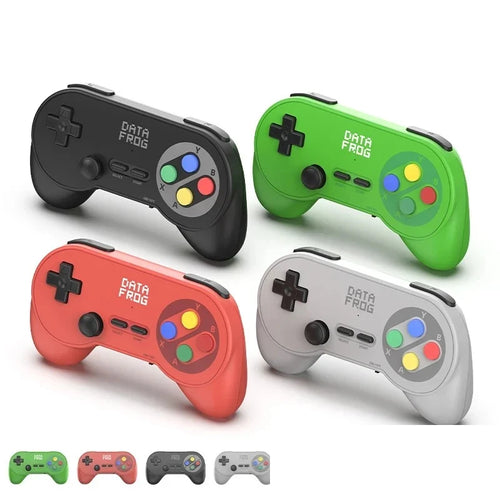Manettes sans fil Data Frog PC07 pour PC et Android TV — lot de 2, un récepteur 2,4 GHz