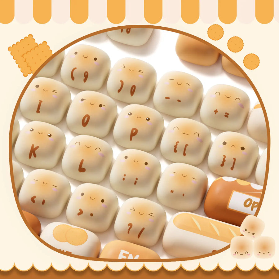 Set de keycaps PBT Akko, profils MOG/MOA/MAO, dye-sublimation 5 faces, tiges MX (visuel 5)