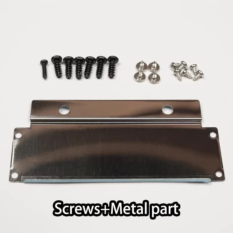 Steel screws and stainless shield of the premium Game Gear shell