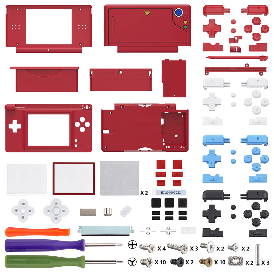 Coque complète eXtremeRate pour DS Lite, coloris rouge — visuel 20